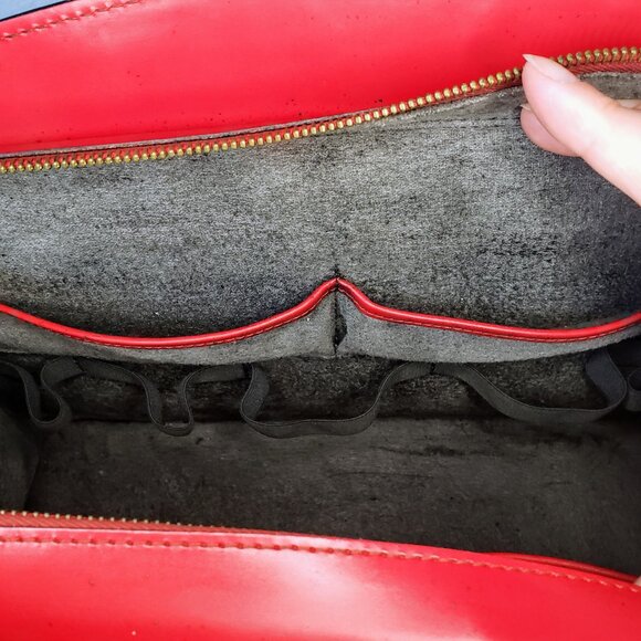 Louis Vuitton Riviera Vanity Tote - Vintage Red Epi Leather w/ COA - Picture 15 of 16